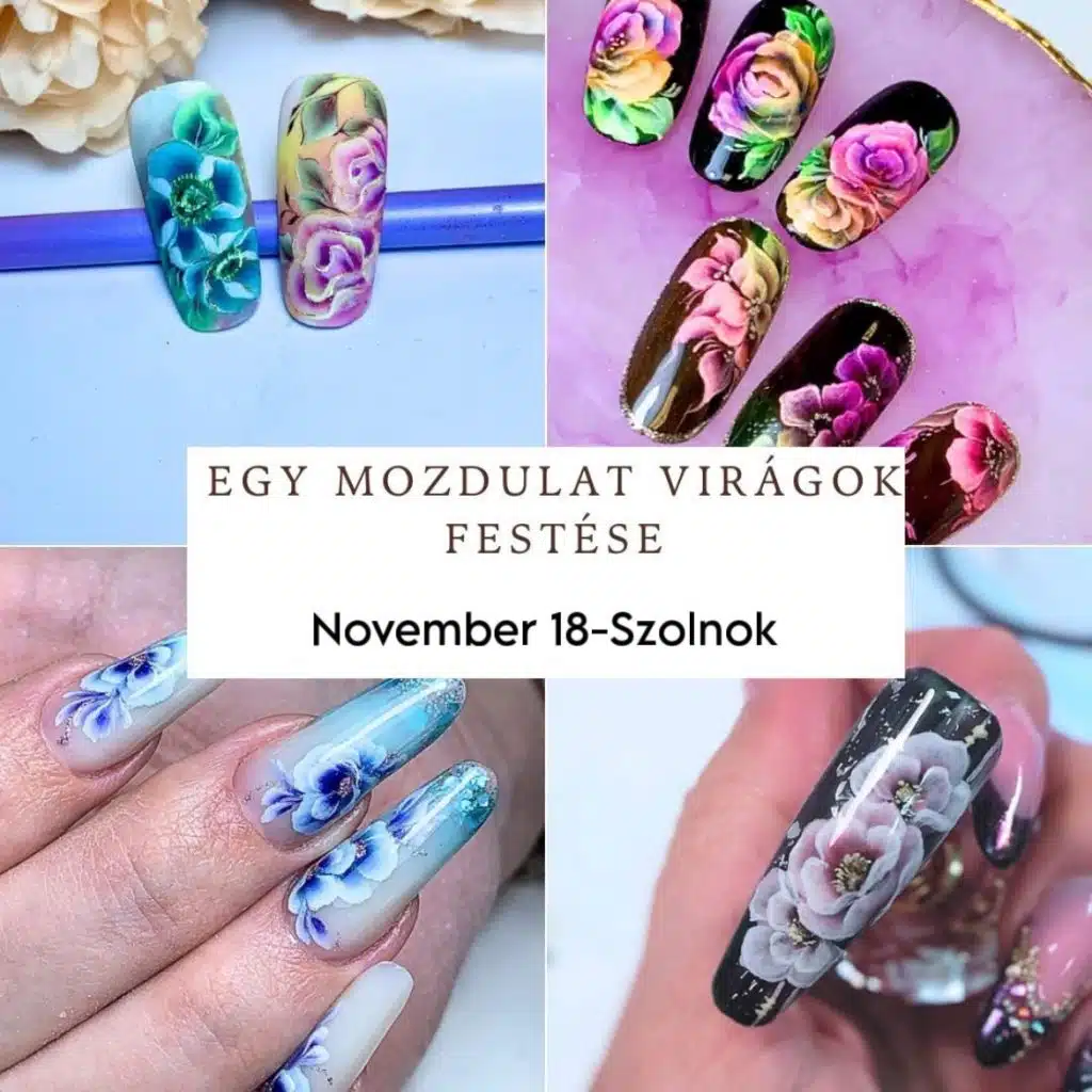Egy mozdulat virágok festése - Szolnokon​
